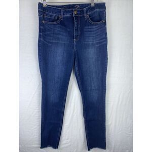 Seven7 Jeans Women's 12 High‎ Waist Skinny Stretchy Dark Wash Denim